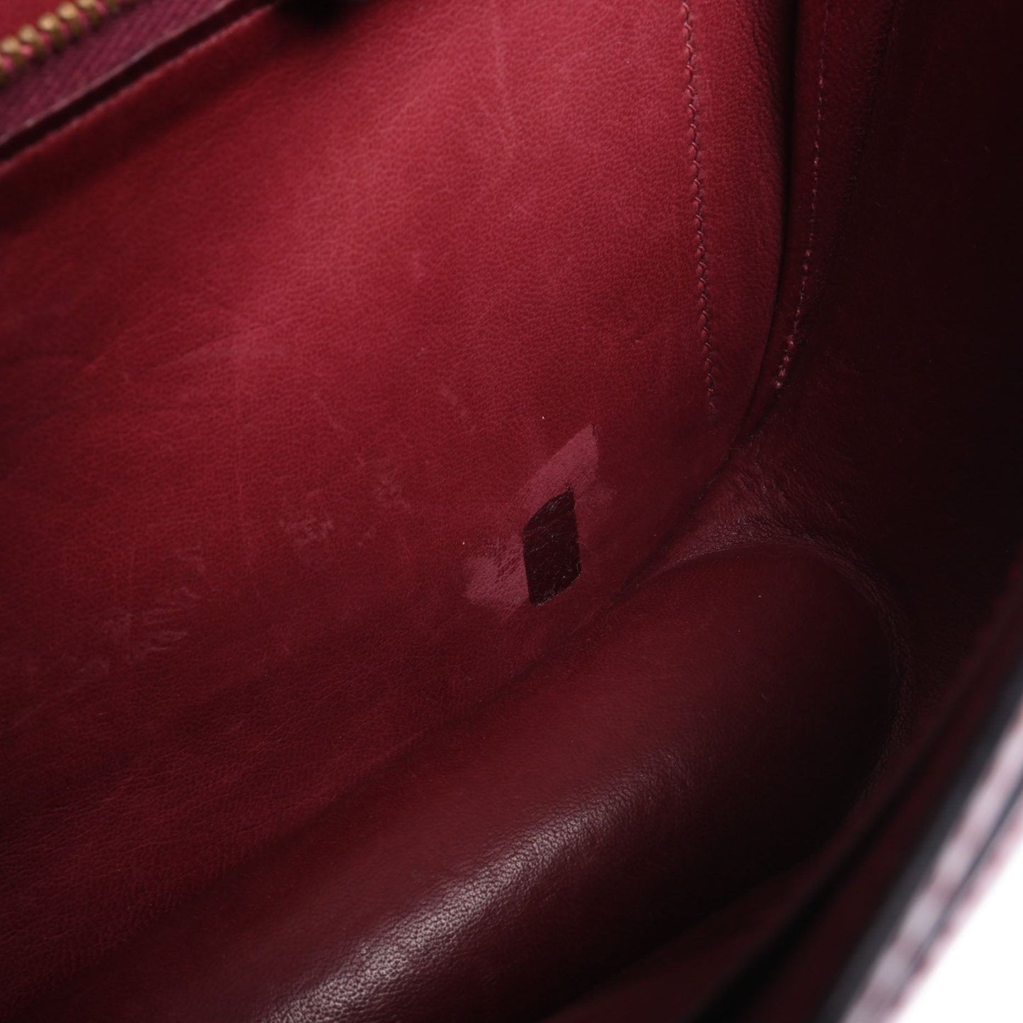 ヴィンテージショルダーバッグ　ボックスカーフ　ルージュアッシュ　GP　〇O刻印