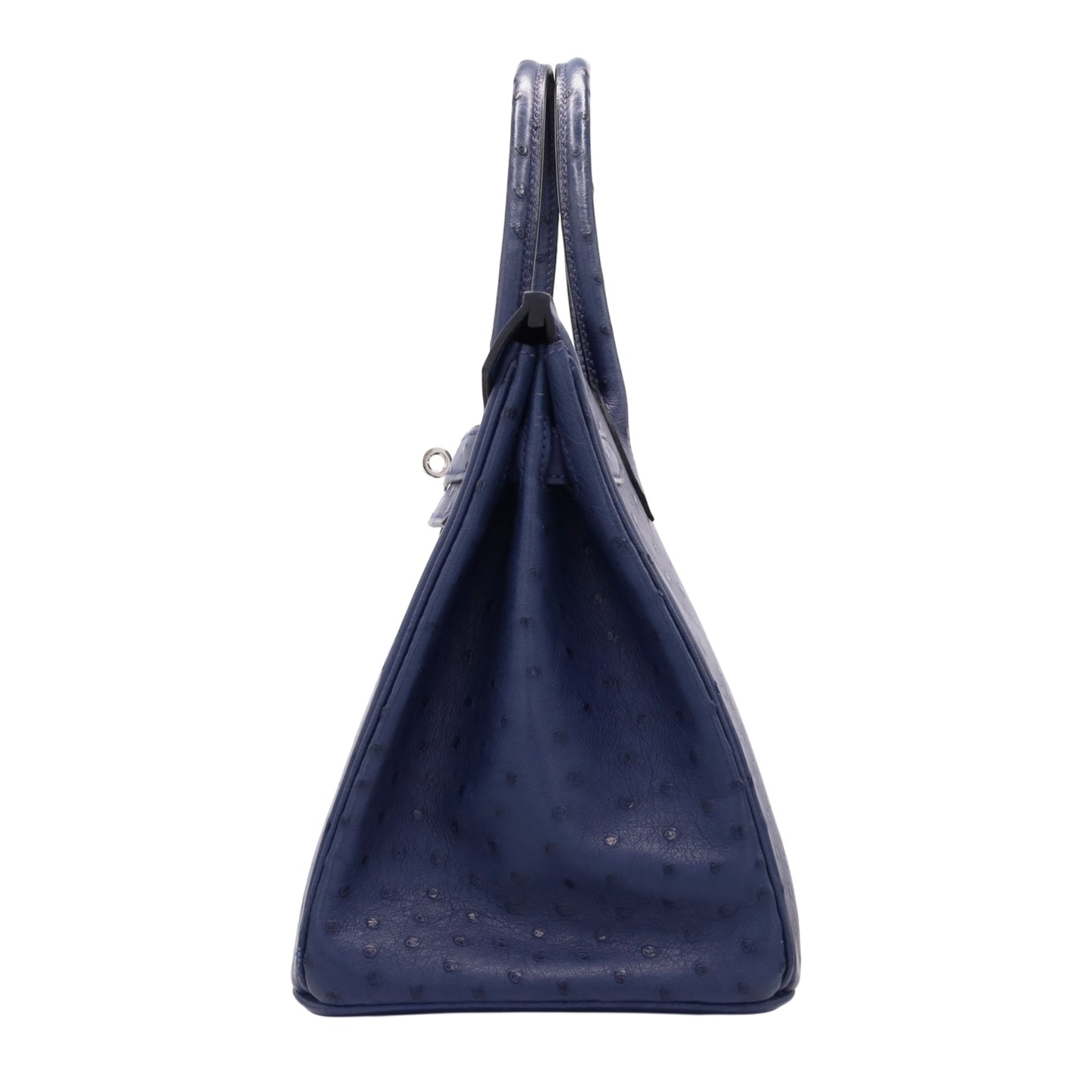 バーキン30　オーストリッチ　ブルーアイリス　SS　T刻印