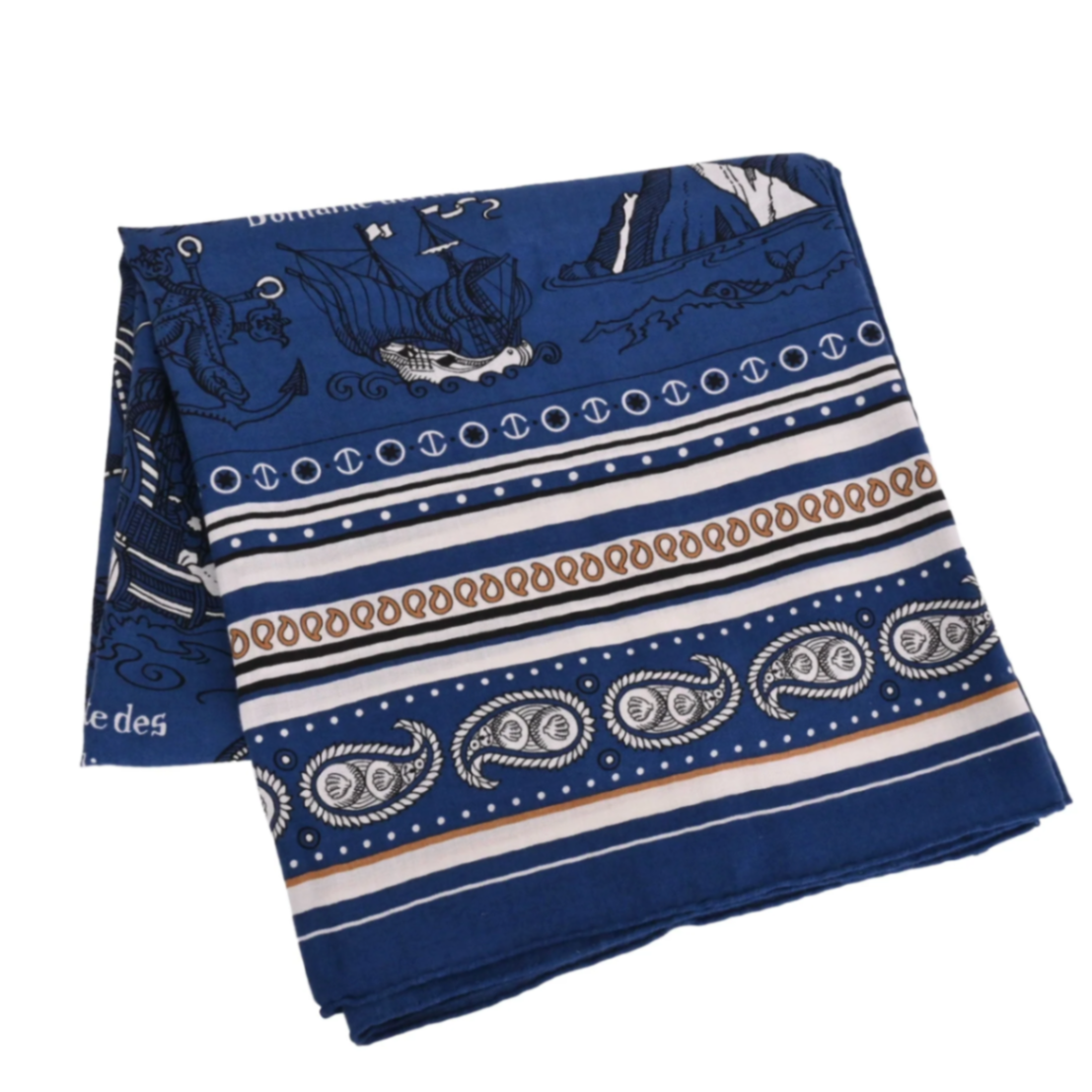 Carrejean - Sailor Tattoo/Bandana - Cashmere - Navy