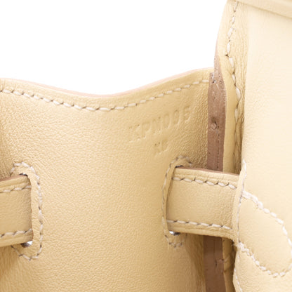 Birkin 25 Vaux Swift Cle SS K stamp