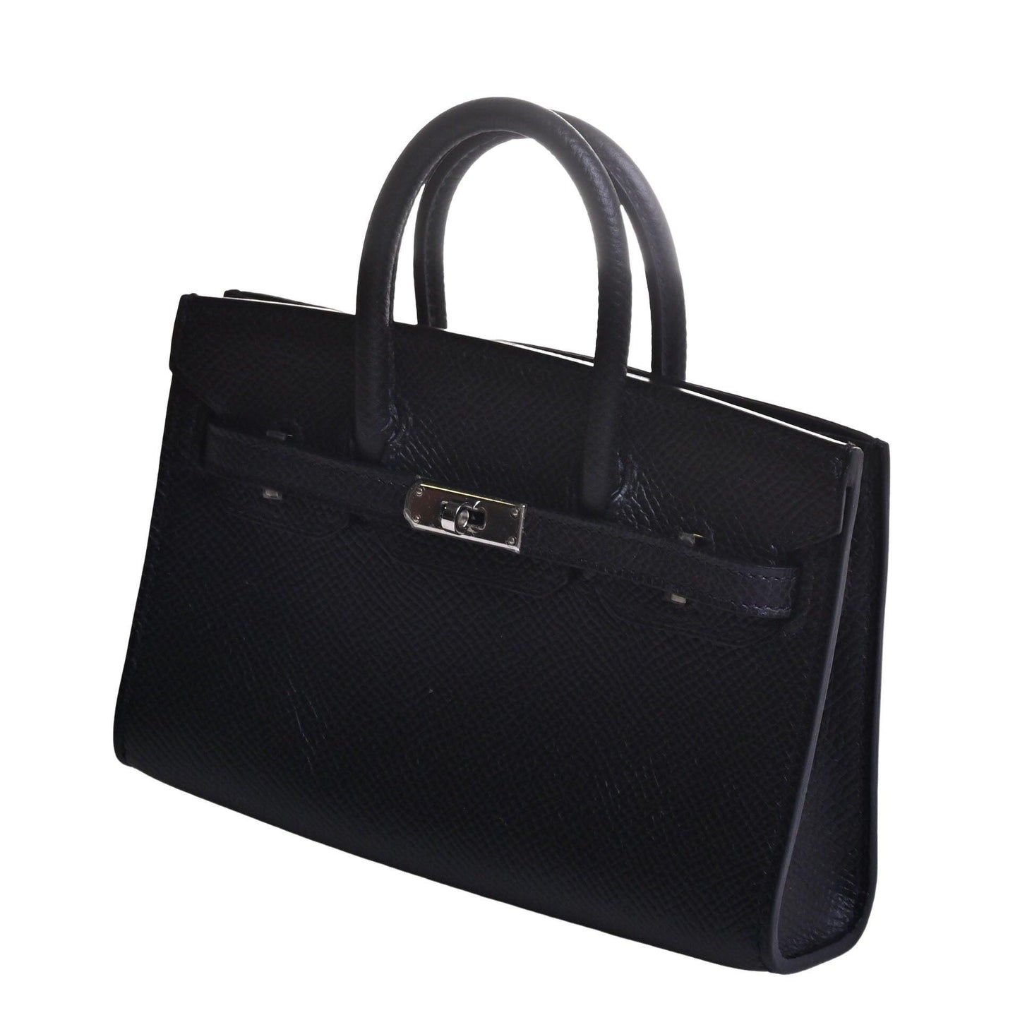 バーキンタイニー　ヴォーエプソン　ブラック　SS　□O刻印