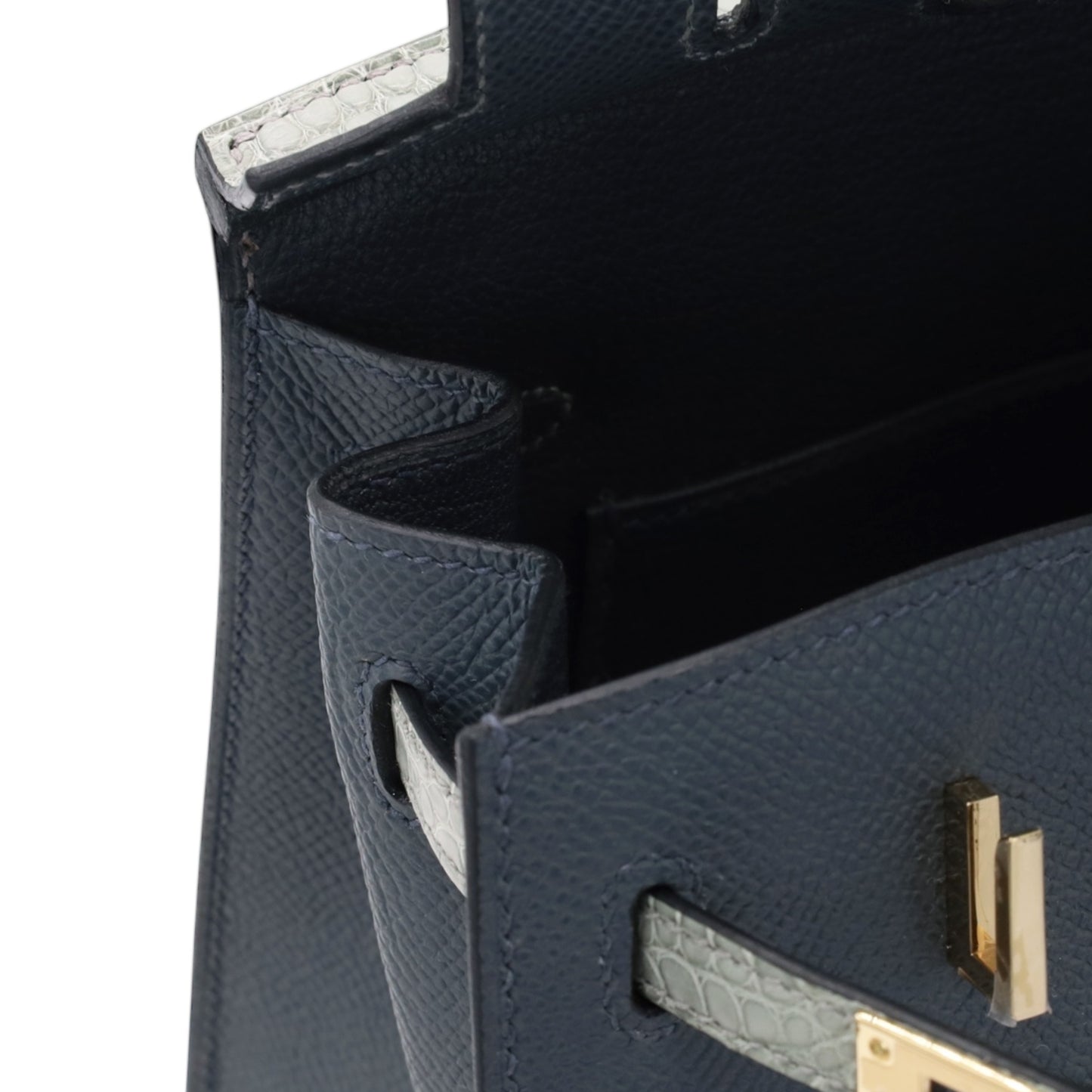 バーキン20　セリエ　フォーブル　ミッドナイト　アリゲーター　ヴォースイフト　ヴォーエプソン　グリミスティ　グリシマン　ブラック　オレンジ　シャンパンゴールド金具　K刻印