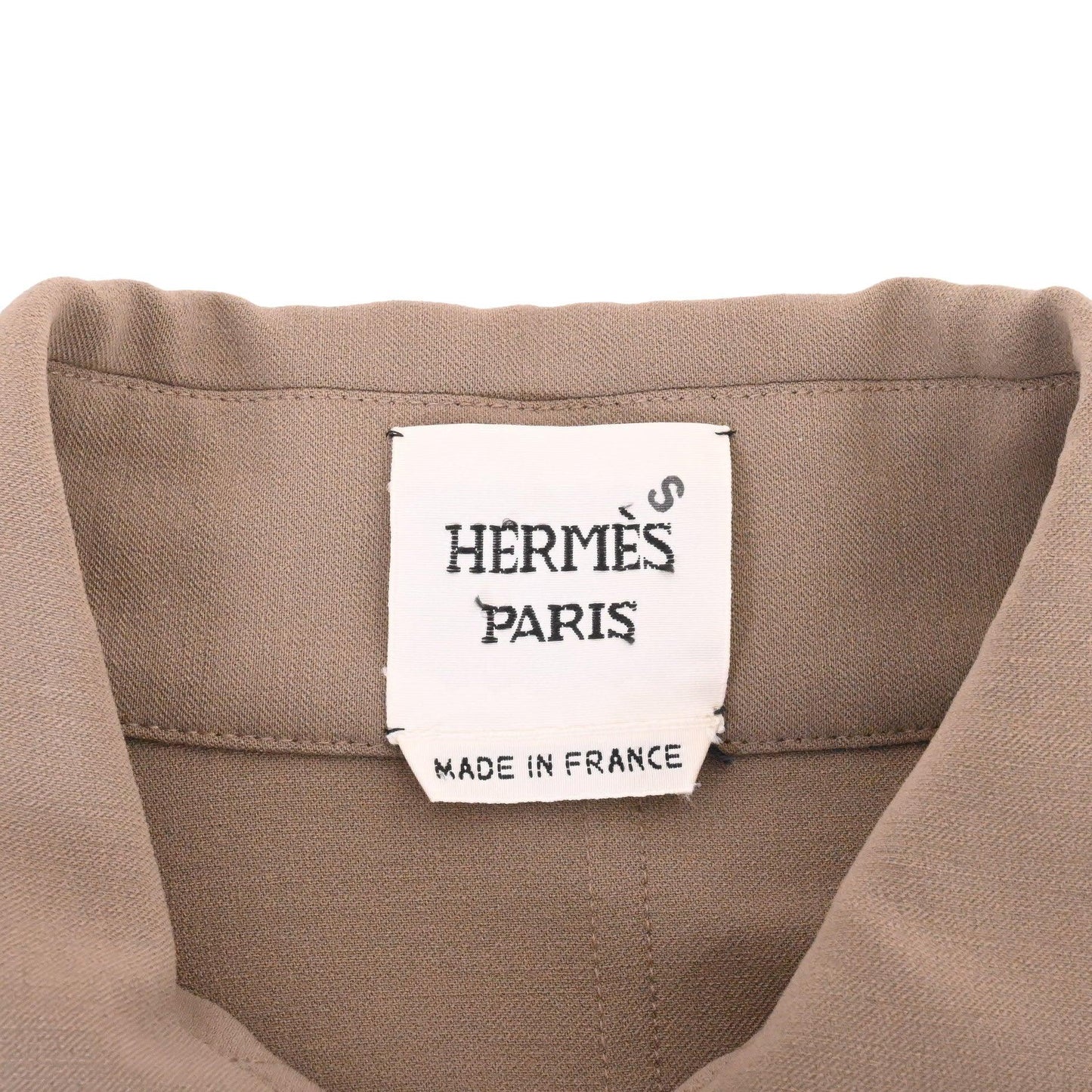 トレンチコート　ウール混　ベージュ　42