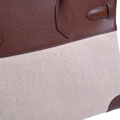 Birkin 30 Kushbell Toile Ash Brown GP □H engraved