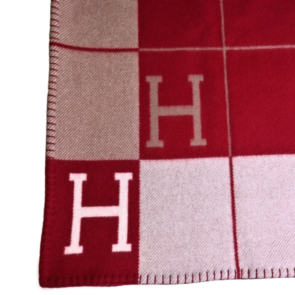 プレートアヴァロン3　毛　カシミヤ　エクリュ　ルージュアッシュ