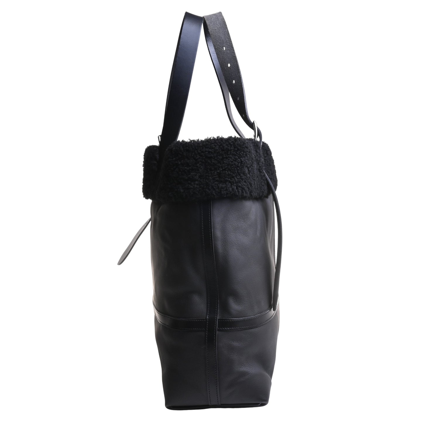 エトリヴィエール　ショッピングアビエイター　トリヨンクリストバル　ムートン　ブラック　SS　C刻印