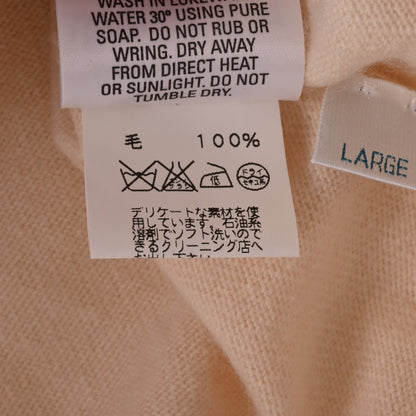 アンサンブル　カシミヤ　ホワイト　L