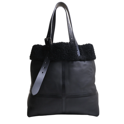 エトリヴィエール　ショッピングアビエイター　トリヨンクリストバル　ムートン　ブラック　SS　C刻印