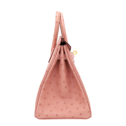 バーキン25　オーストリッチ　テリキュート　GP　B刻印