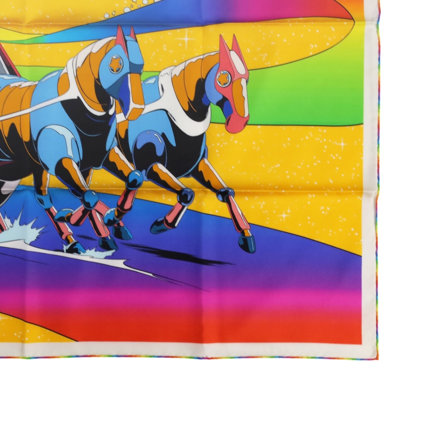 カレ90　スペースダービー　シルク　マルチカラー