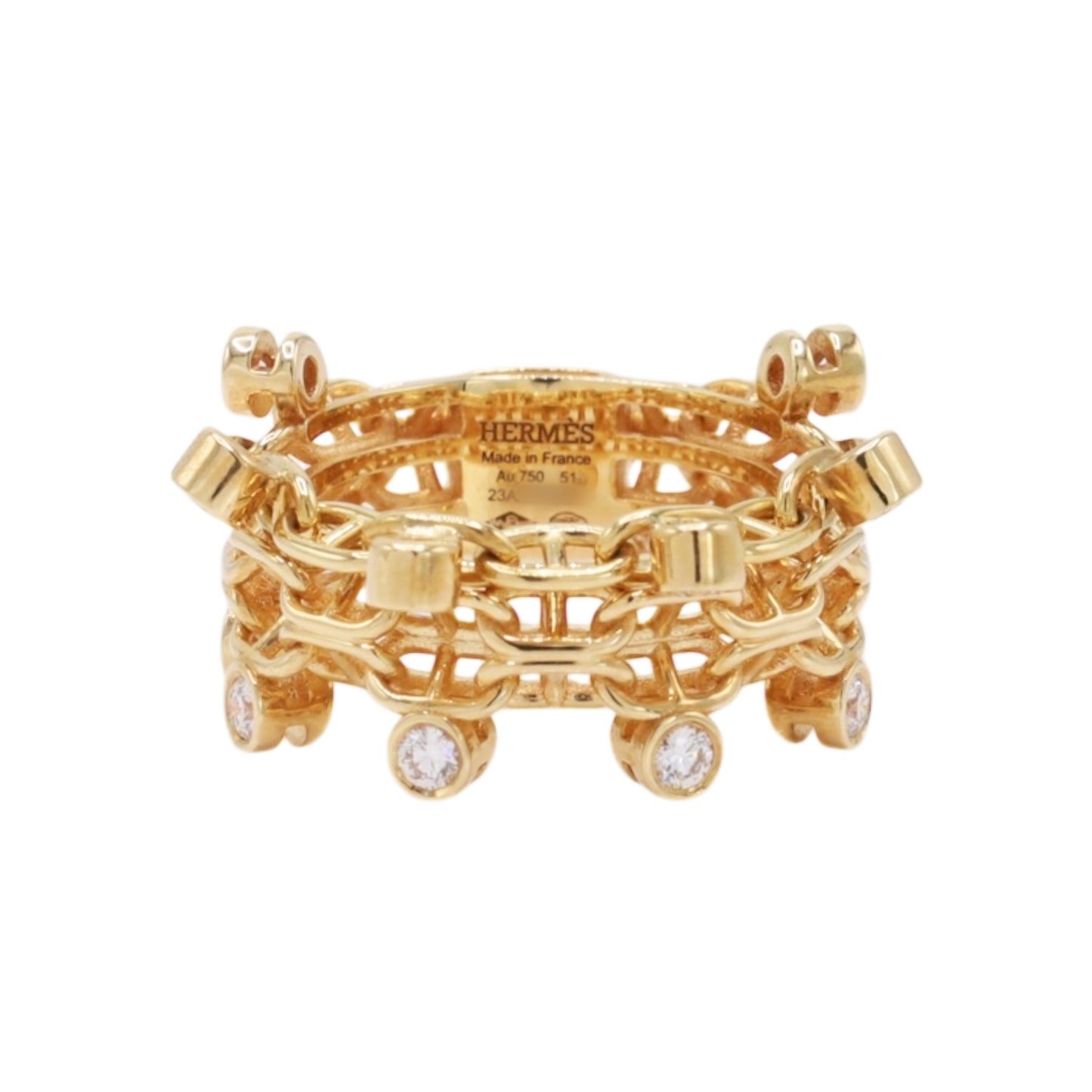 Chaine d'Ancre Calypso Diamond Ring YG 51