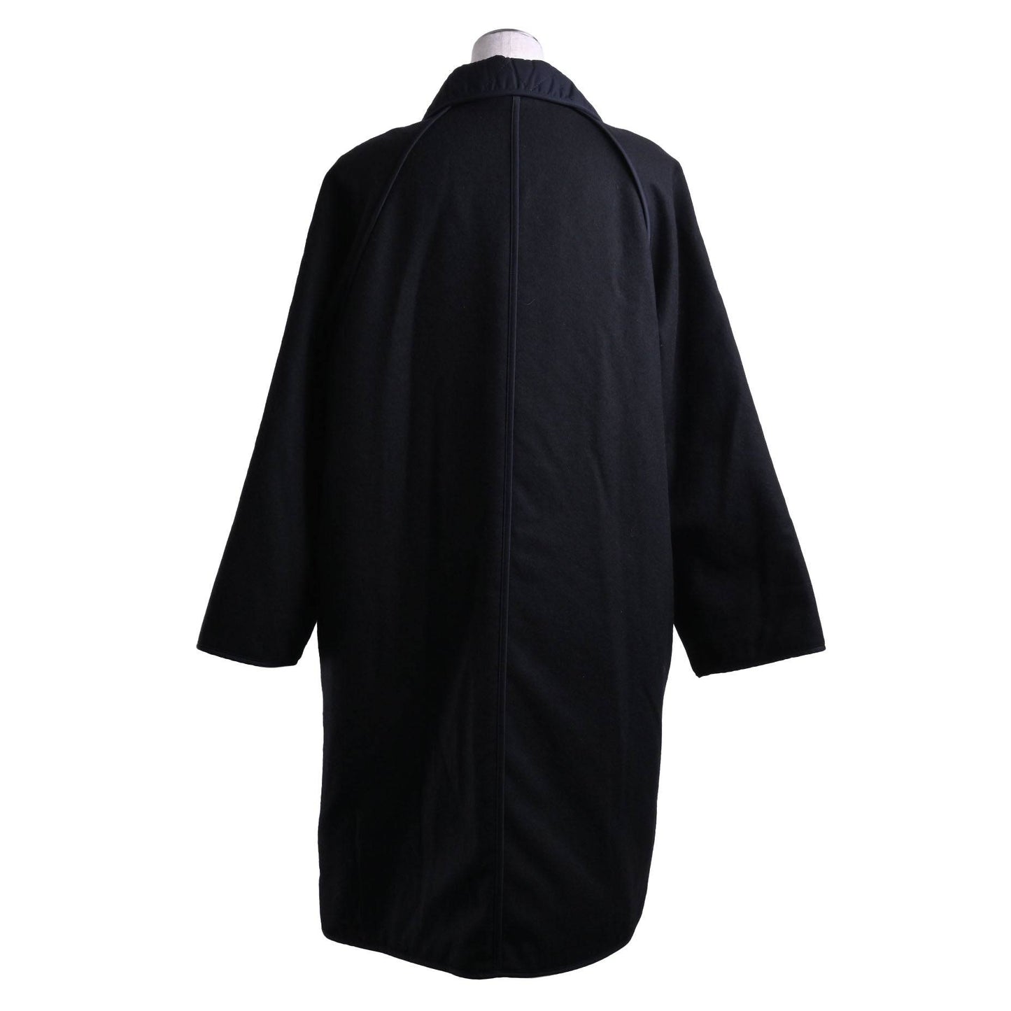 コート　ウール　ナイロン　ブラック　34