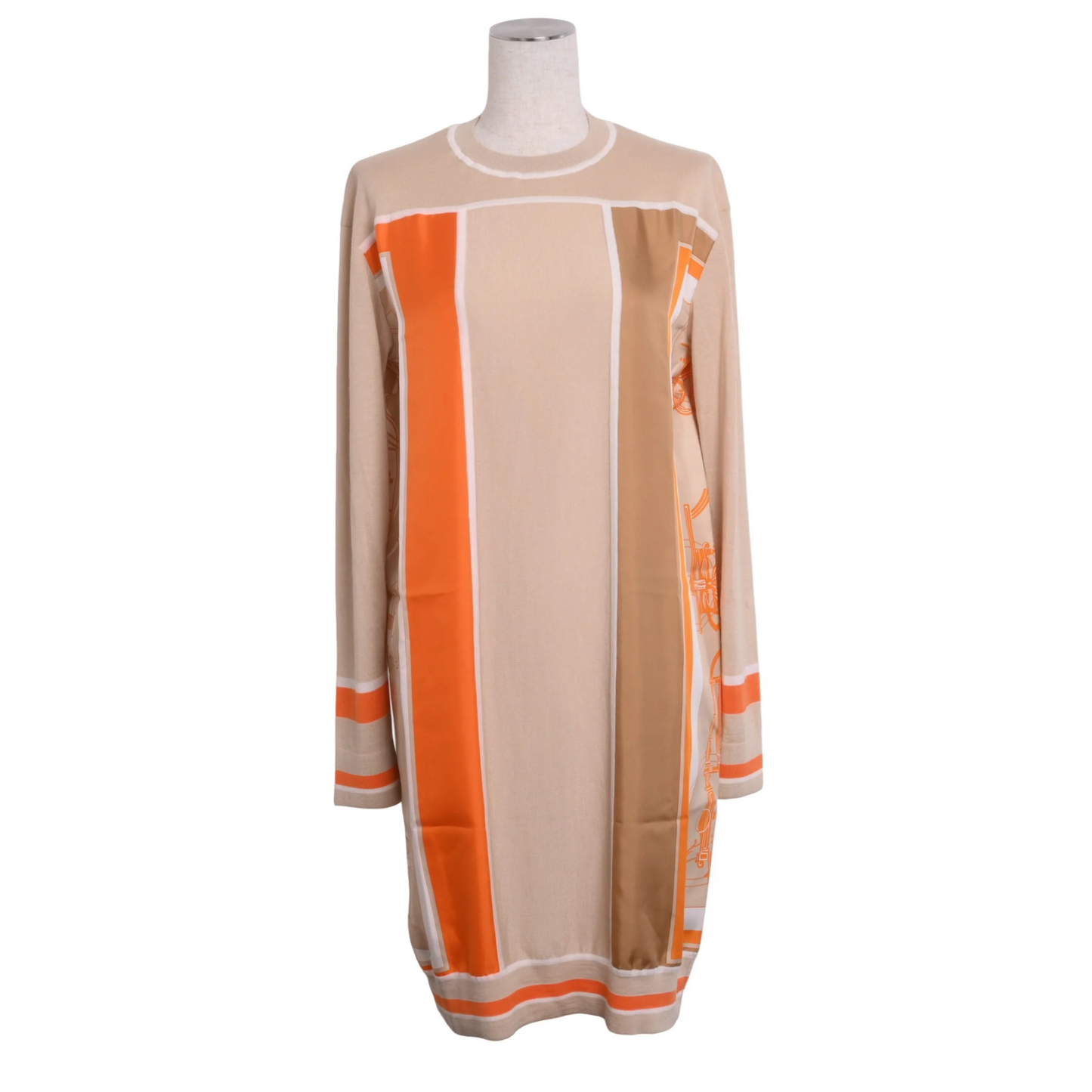 一件斜纹夹层Exlibris羊绒丝绸米色34