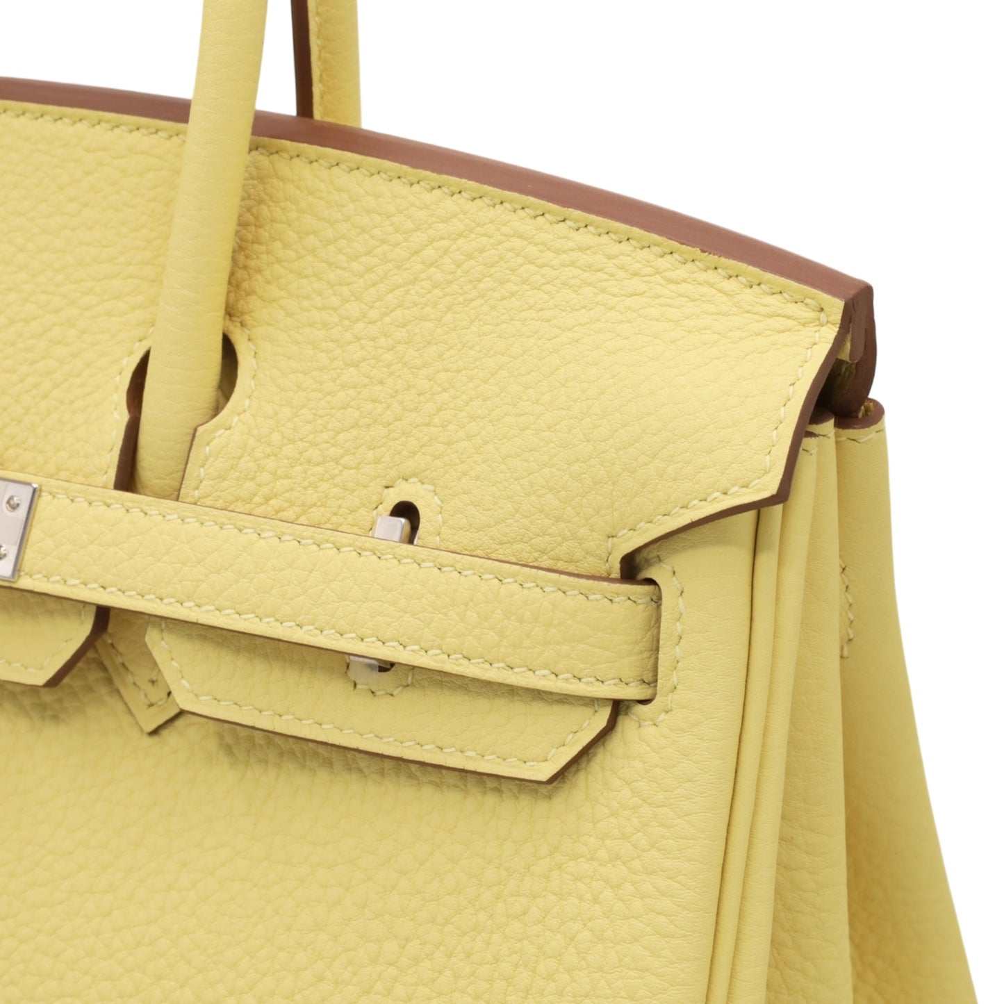 Birkin 25 Togo Jaune Poussin SS K stamp