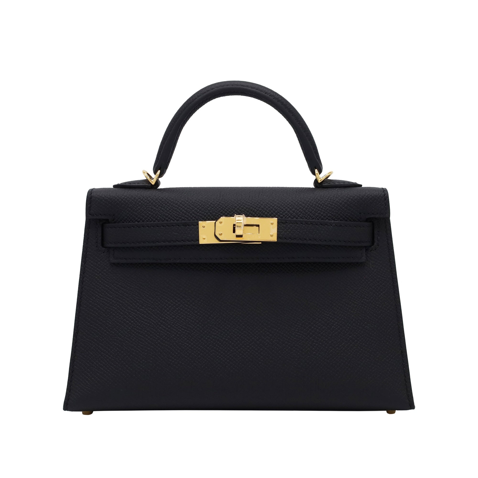 HERMES ミニケリー2 ヴォーエプソン ブラック GP G刻印 – LALÙE