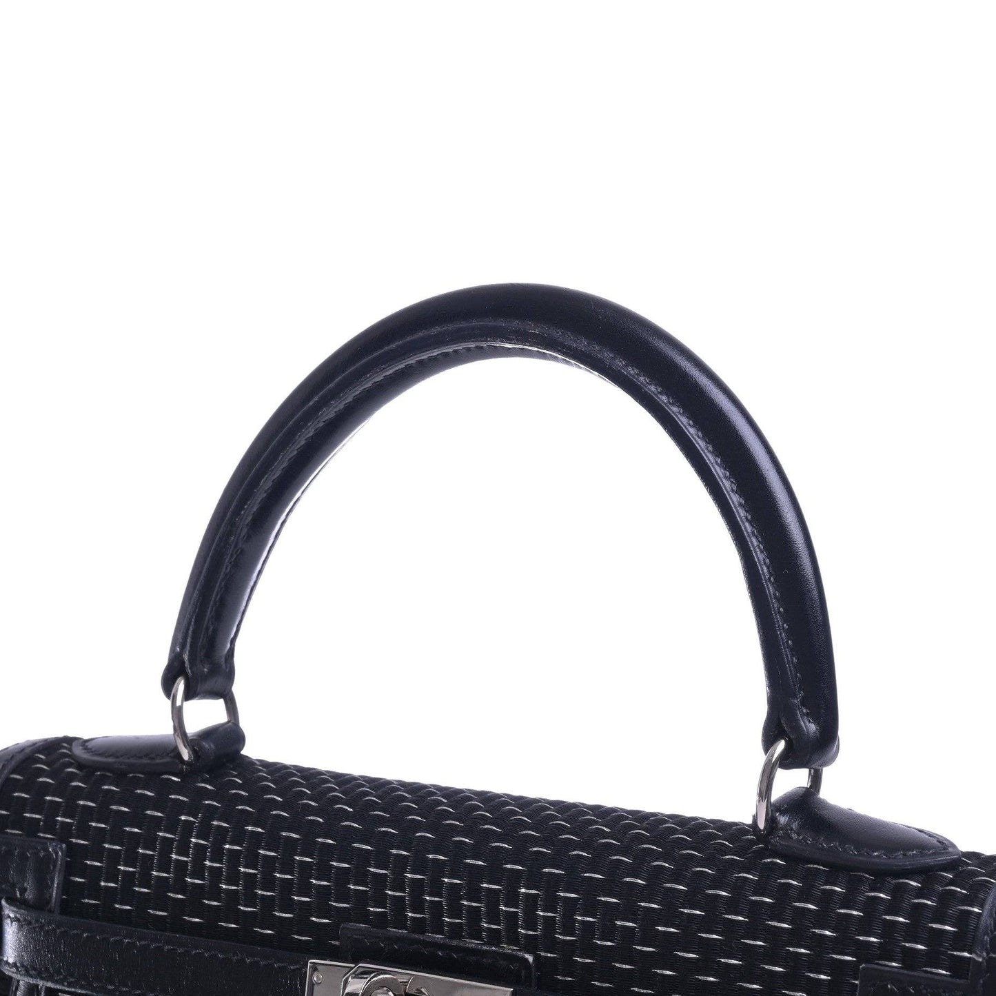 Kelly 25 Metal Crinorun Box Calf Black SS □C Engraved