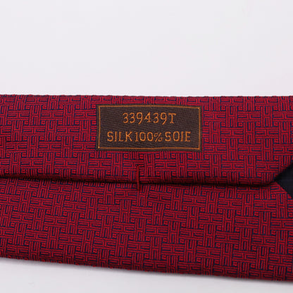 Tie silk red
