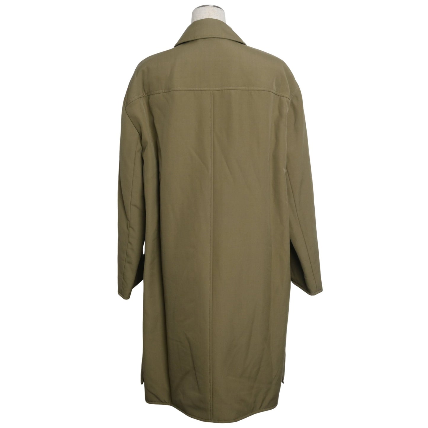 中綿コート　ウール　カーキ　36