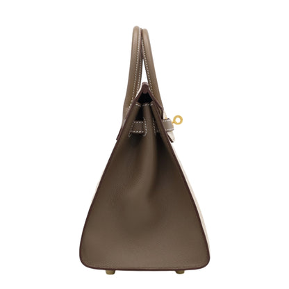 バーキン25　パーソナルオーダー　セリエ　ヴォーエプソン　クレ　エトゥープ　マットGP　Z刻印