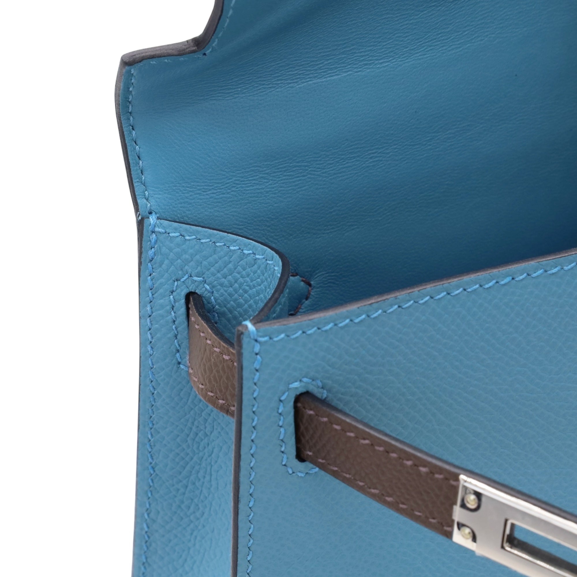HERMES ミニケリー2 セリエ ヴォーエプソン ブルージーン ナチュラル