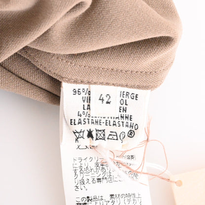 トレンチコート　ウール混　ベージュ　42