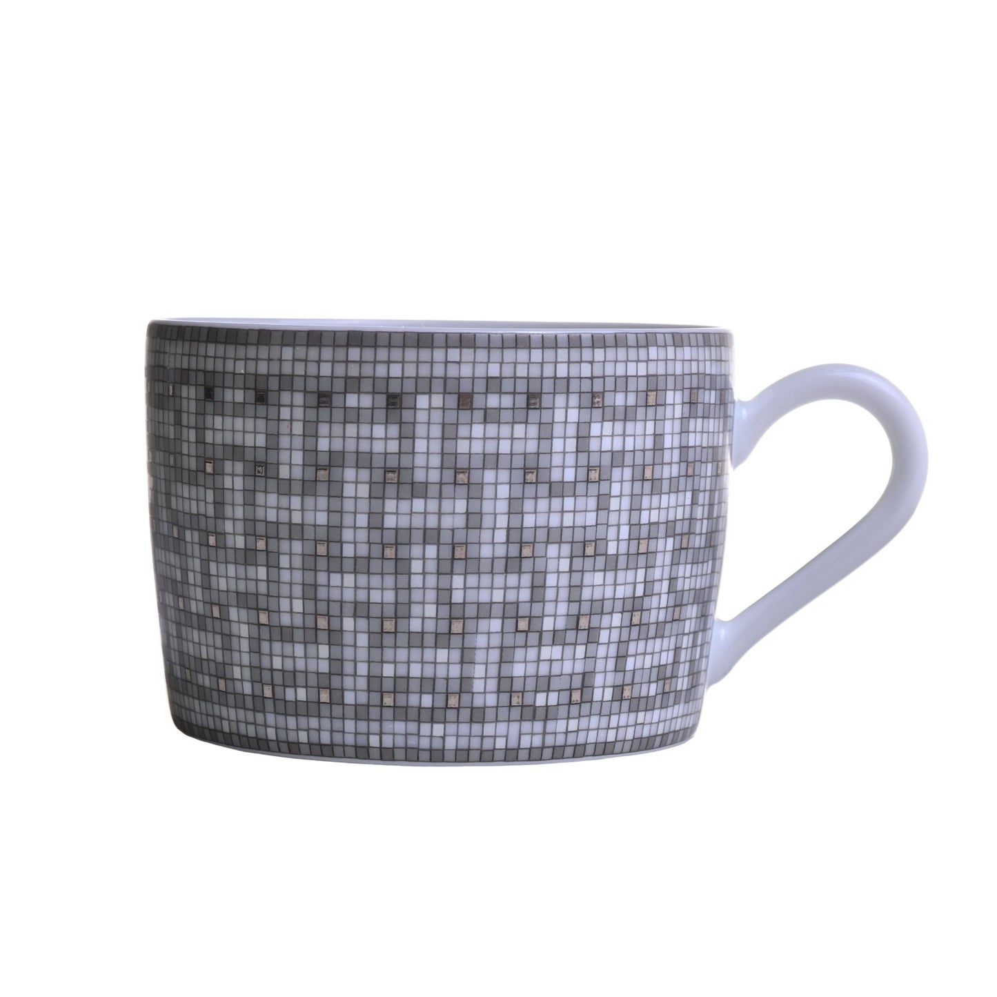 モザイク24　ヴァンキャトル　ティーカップ＆ソーサー　ペア　プラチナ