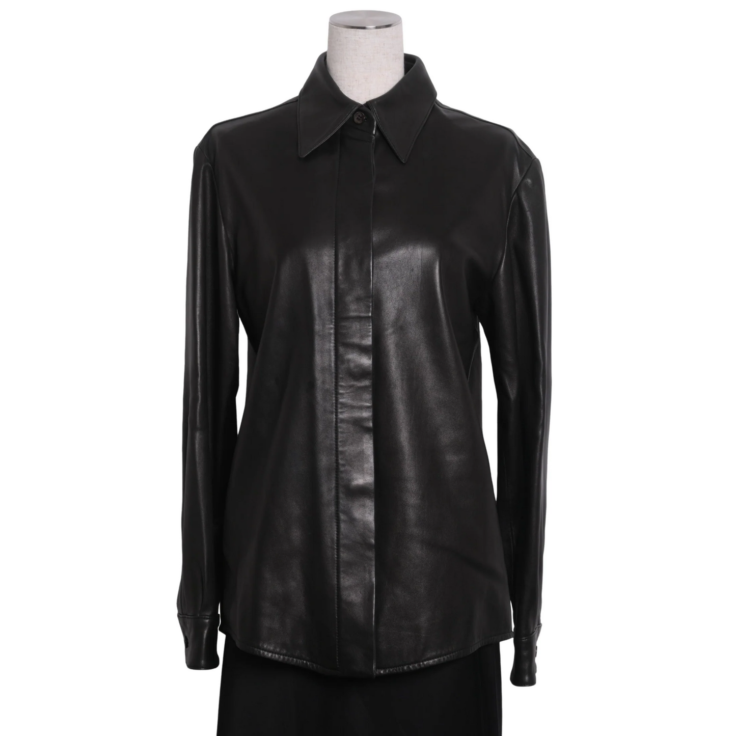 Shirt jacket, lamb, black, 36