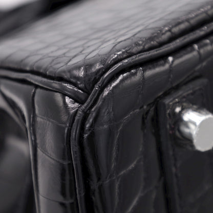 バーキン25　ニロティカス　ブラック　SS　D刻印