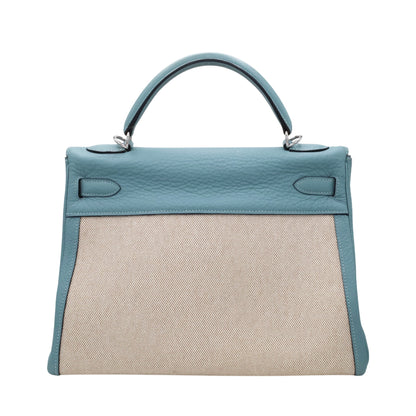 Kelly 32 Toile Ash Togo Ciel SS □M engraved
