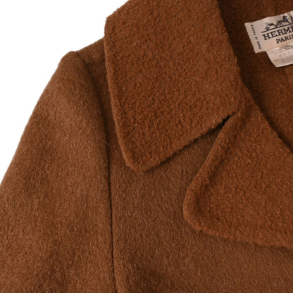 チェスターコート　アルパカ混　ブラウン　40