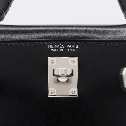 Mini Kelly 2 Box Calf Black SS K Stamp