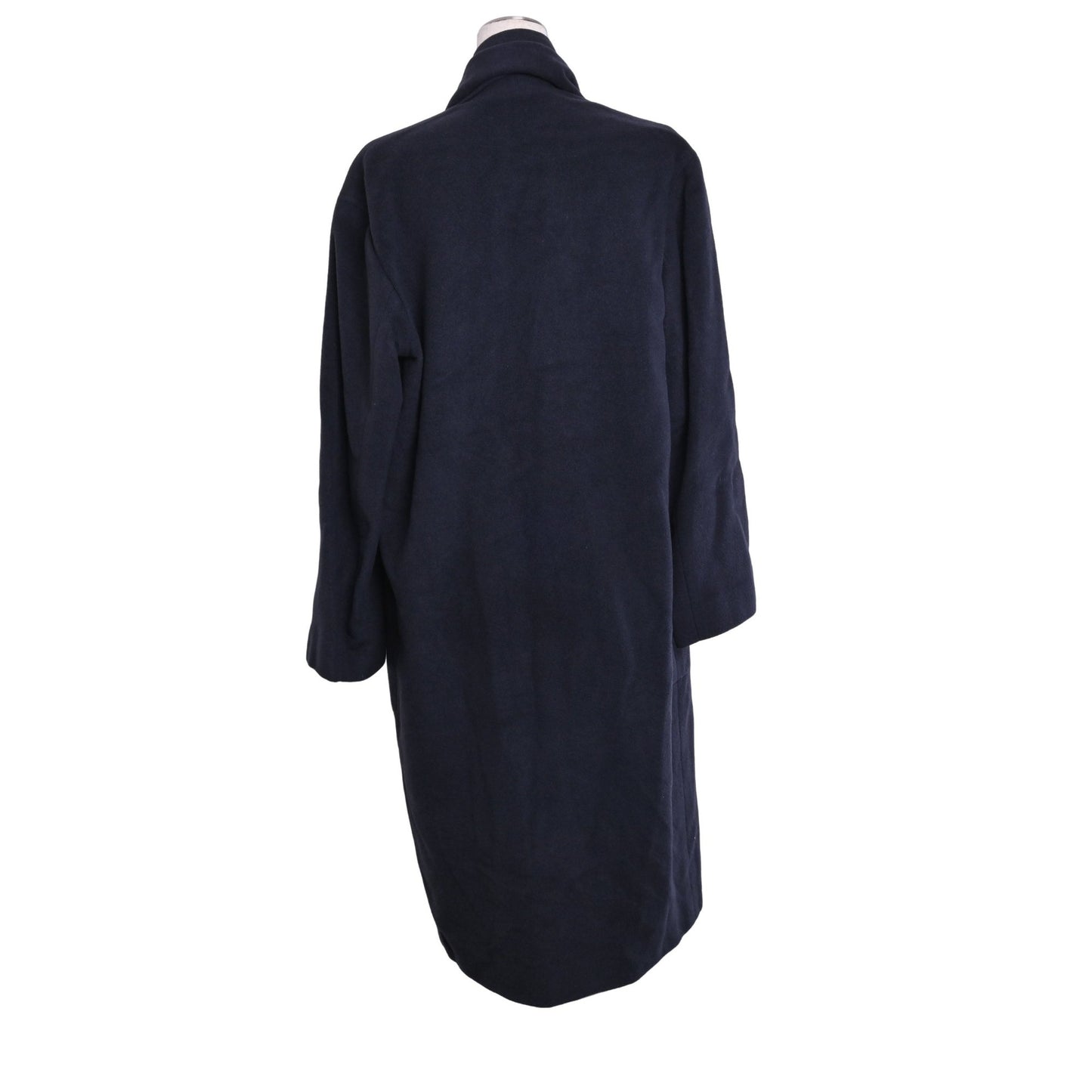 ストール付きコート　カシミヤ　ネイビー　36