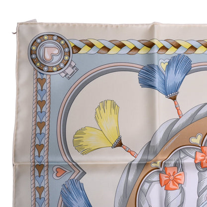 Carre 90 Arne de Coeur Silk Beige