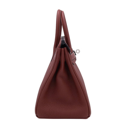 Birkin 25 Togo Rouge Ash SS K stamp