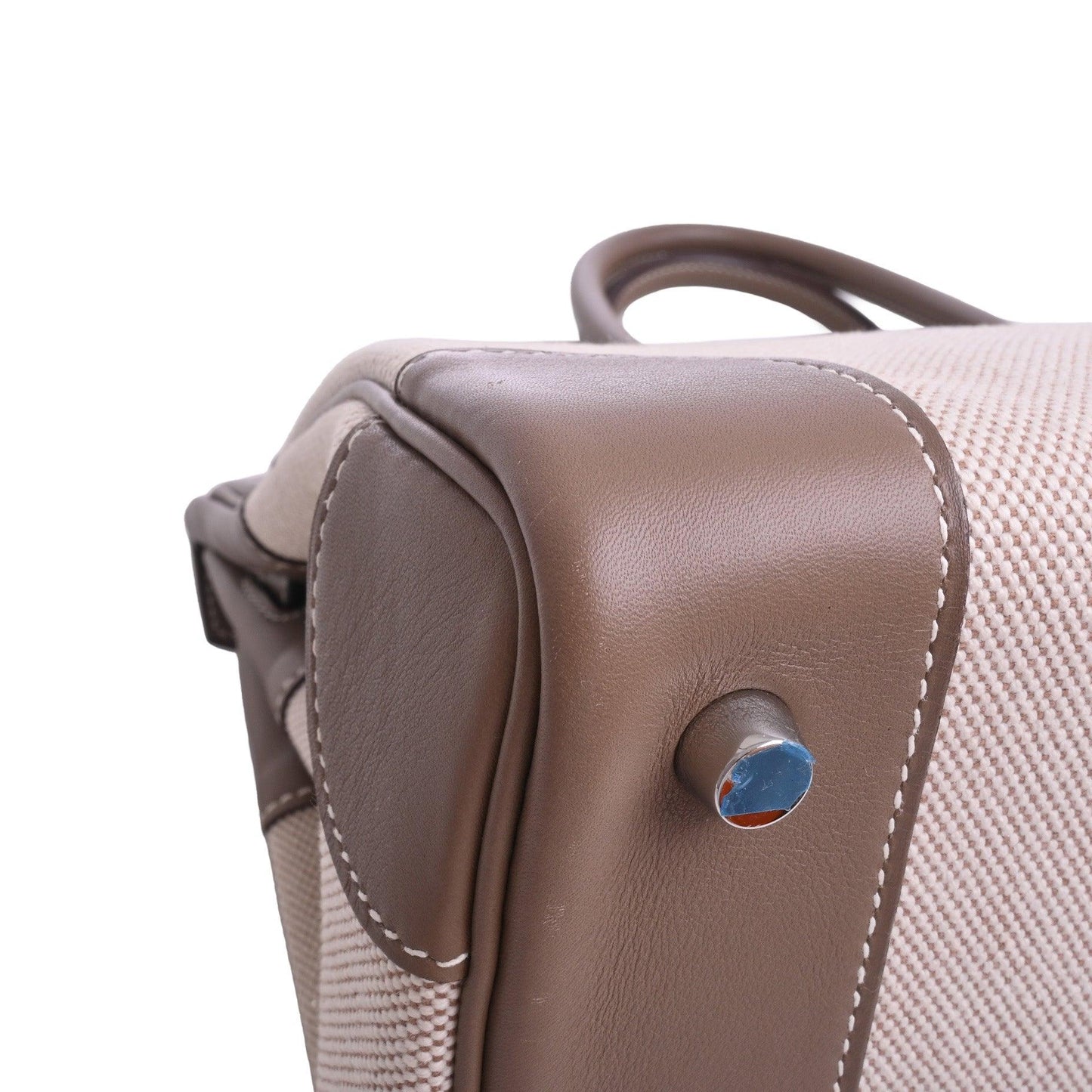 Birkin 35 Vauswift Toile Ash Etoupe SS □K engraved