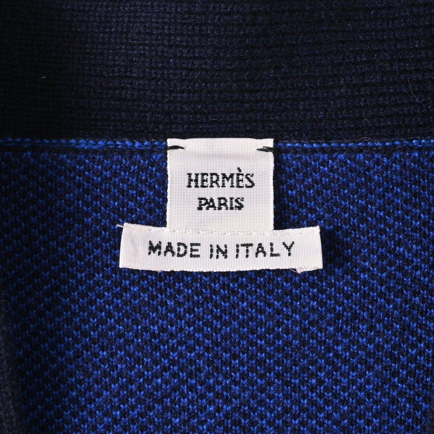 ロングカーディガン　カシミヤ　ブルー　38