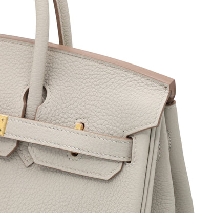 バーキン25　トゴ　パールグレー　GP　K刻印