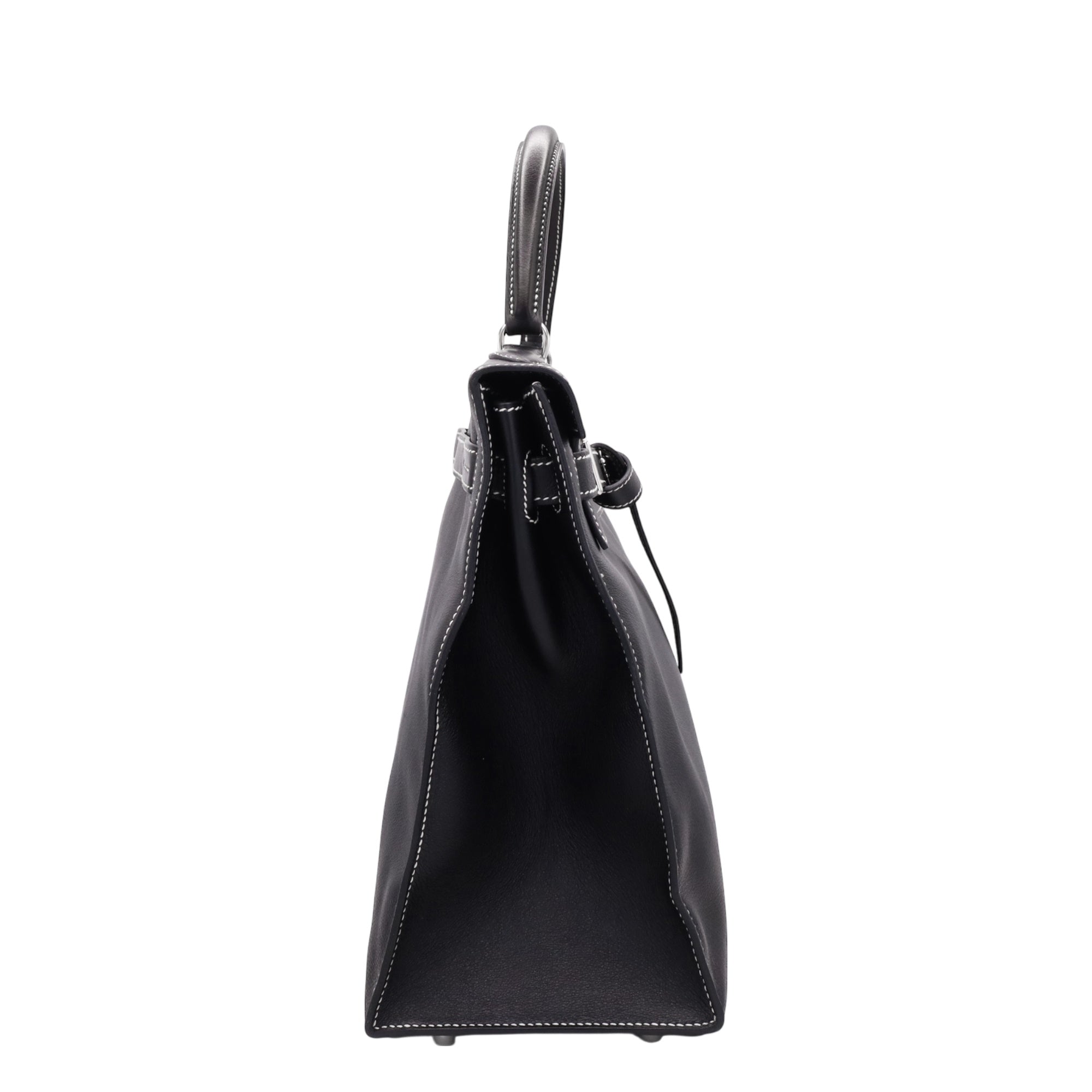 HERMES ケリーフラット35 ヴォースイフト ブラック SS ☐K刻印 – LALÙE