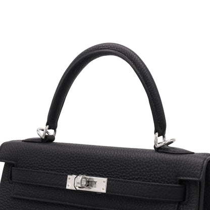 Kelly 25 Togo Black SS K stamp
