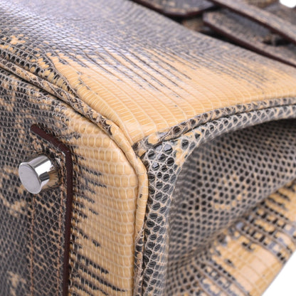 バーキン25　リザードナチュラ　デザート　SS　□N刻印