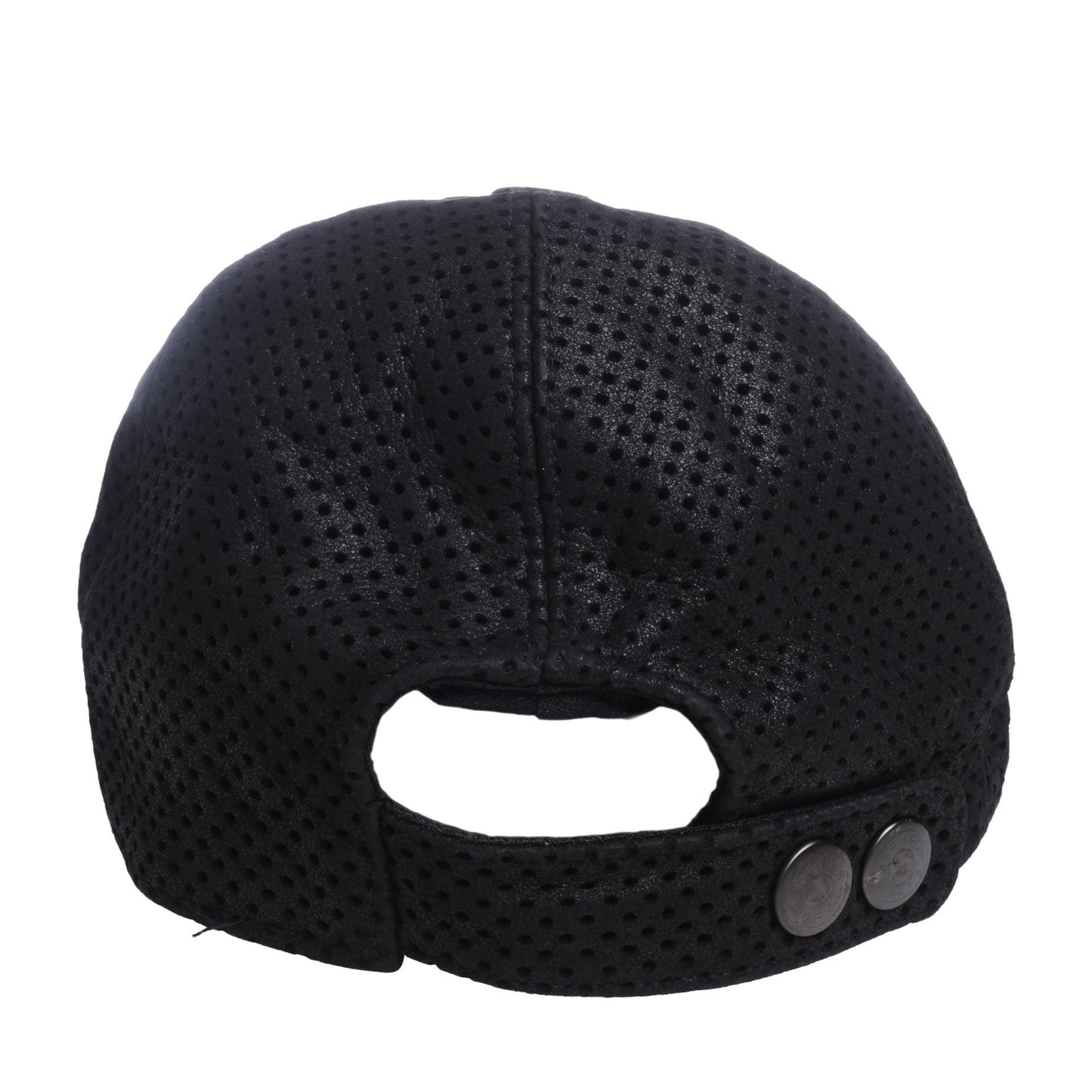 Jet Cap Punched Leather Black 61