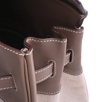 Birkin 35 Vauswift Toile Ash Etoupe SS □K engraved