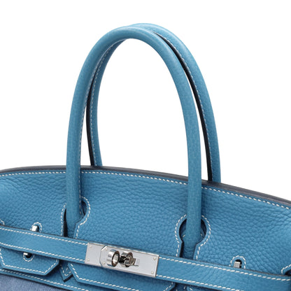 バーキン30　トワルジーン　トゴ　ブルージーン　SS　□J刻印