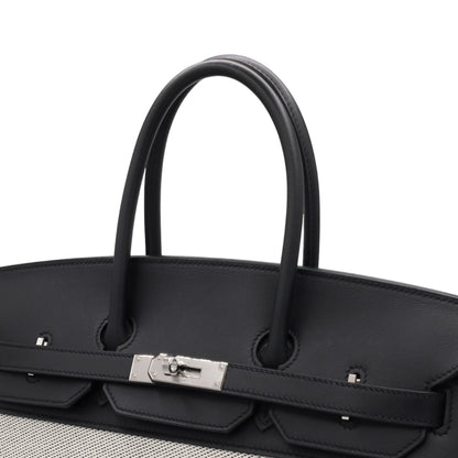 Birkin 35 Frey Frey Toile Ash Vaux Swift 黑色 SS UStamp