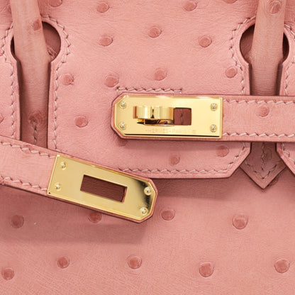 バーキン25　オーストリッチ　テリキュート　GP　B刻印