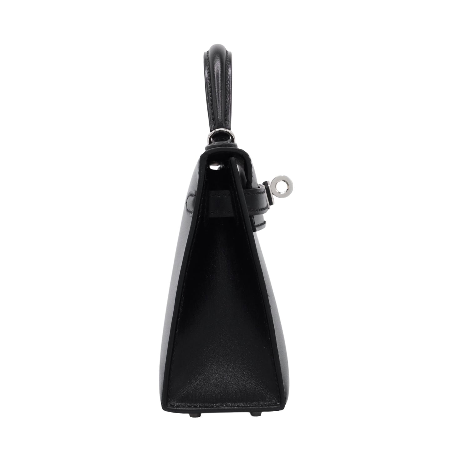 Mini Kelly 2 Box Calf Black SS K Stamp