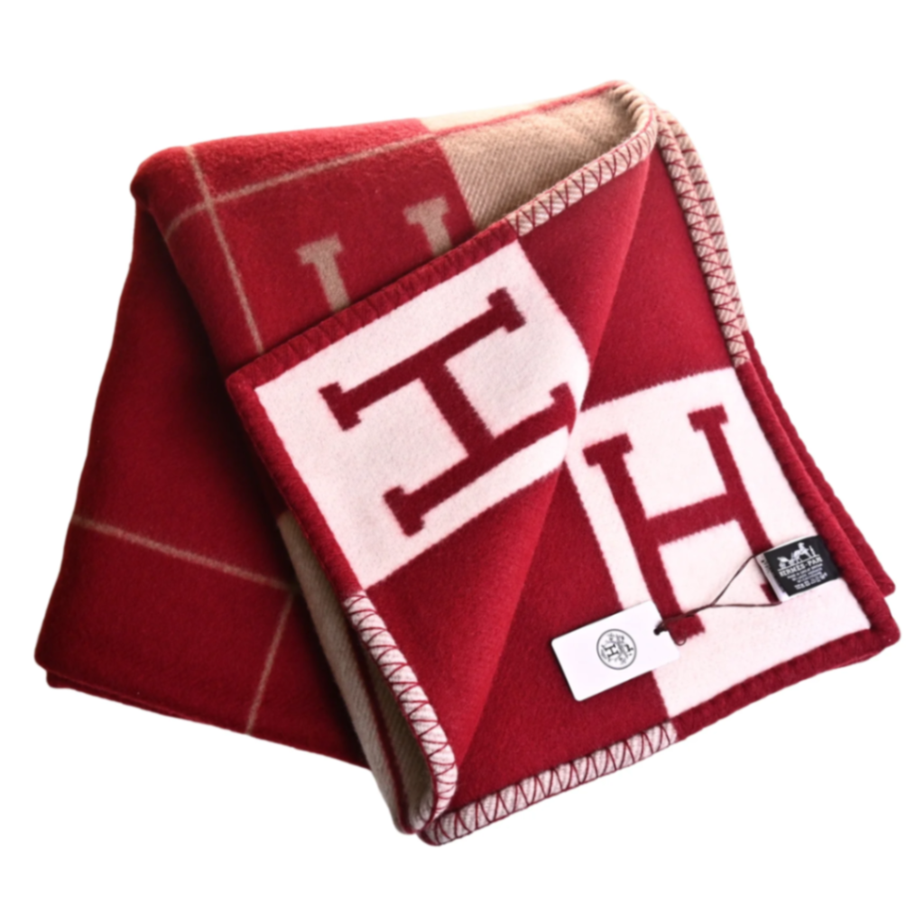 プレートアヴァロン3　毛　カシミヤ　エクリュ　ルージュアッシュ