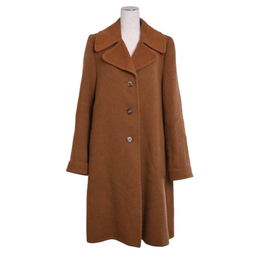 Chester coat, alpaca blend, brown, 40