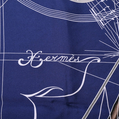 カレ90 　球体が奏でる音楽　シルク　ネイビー