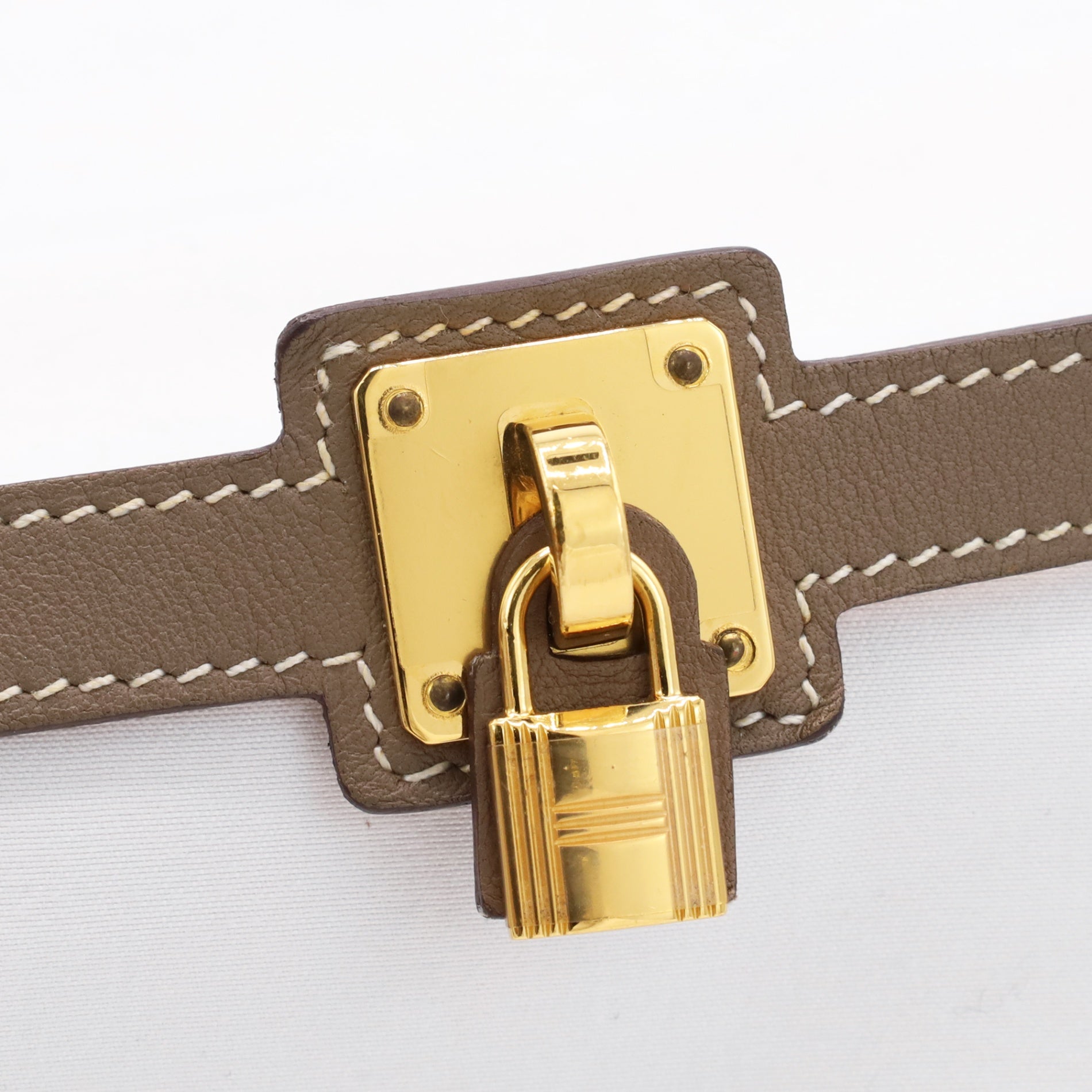 HERMES オーケリー レザーブレスレット ヴォースイフト エトゥープ